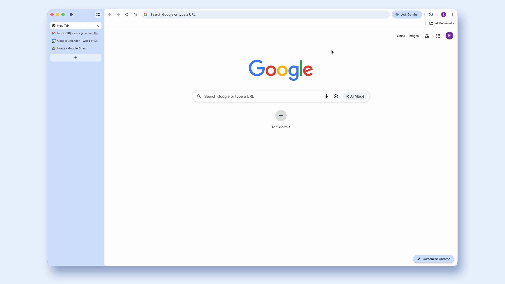 Вертикальні вкладки Chrome
