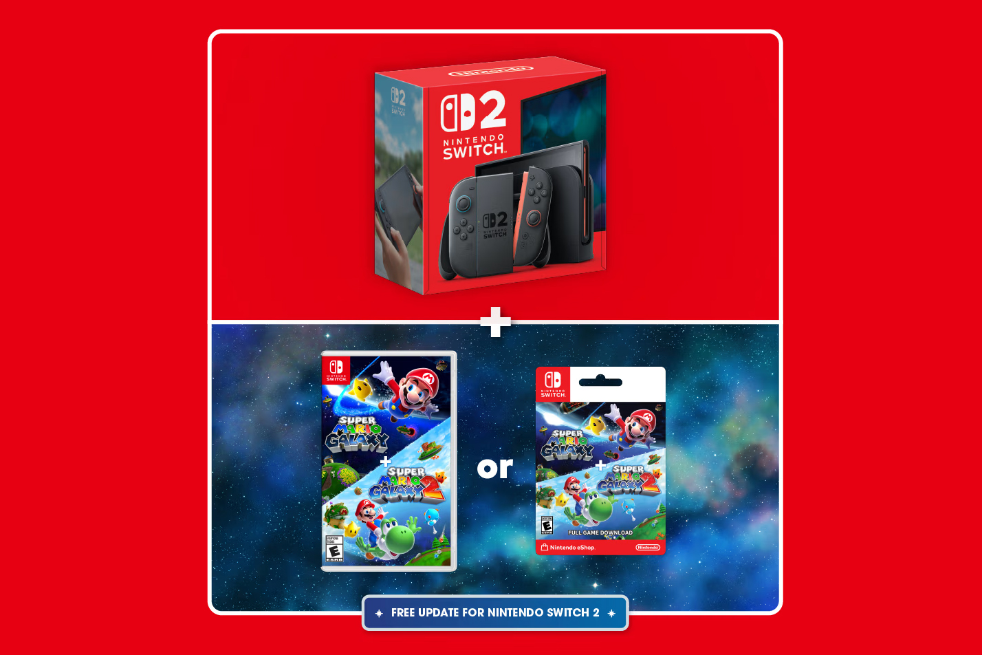 Nintendo Switch 2 з Super Mario Galaxy