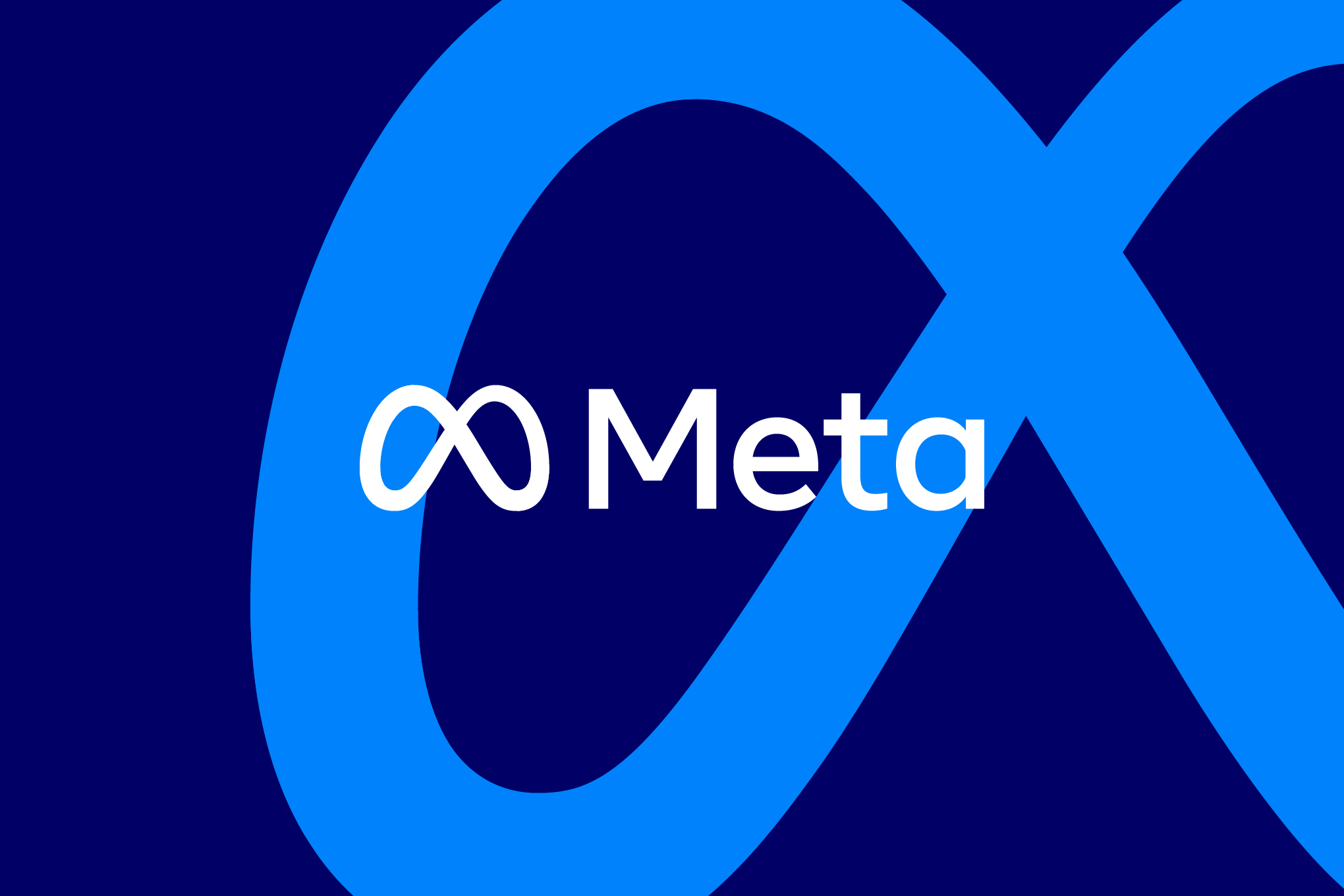 Meta logo illustration.