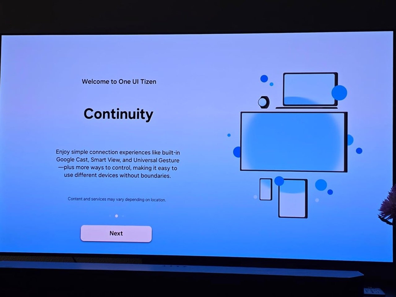 Samsung TV One UI Tizen now supports Google Cast