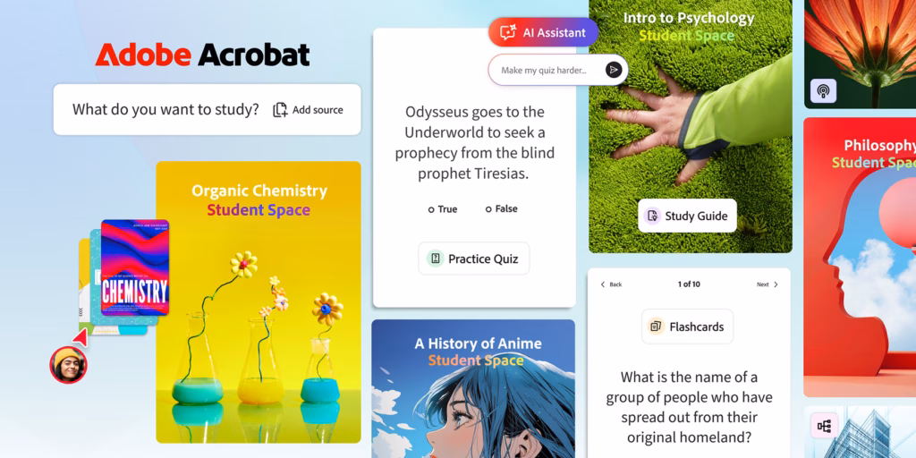 Adobe запускає Acrobat Student Spaces для студентів