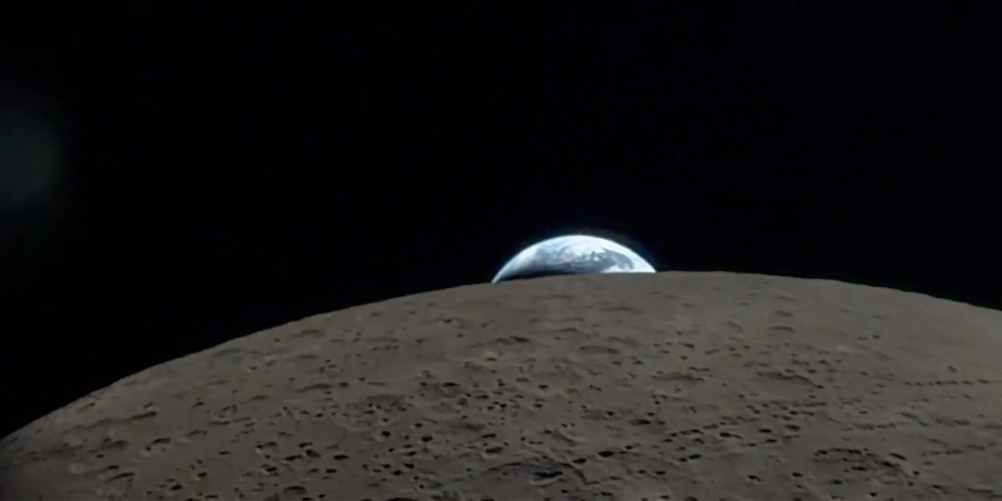 NASA Artemis II Earthshine