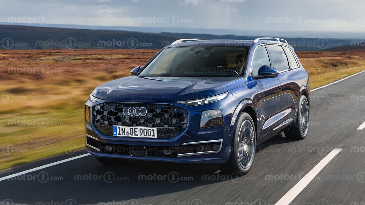 2027 Audi Q9 rendering by Motor1.com