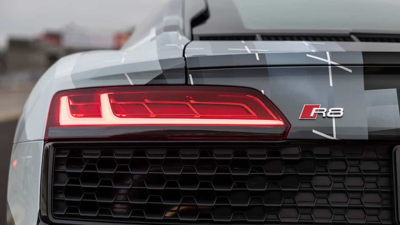 Audi R8 Coupe V10 performance RWD at Laguna Seca