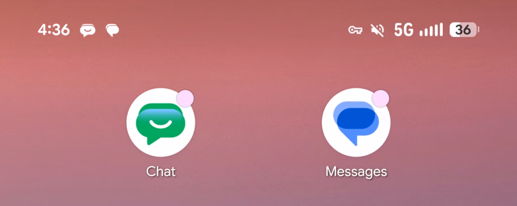 Google Chat оновив іконку, щоб виглядати менш схожою на Google Messages
