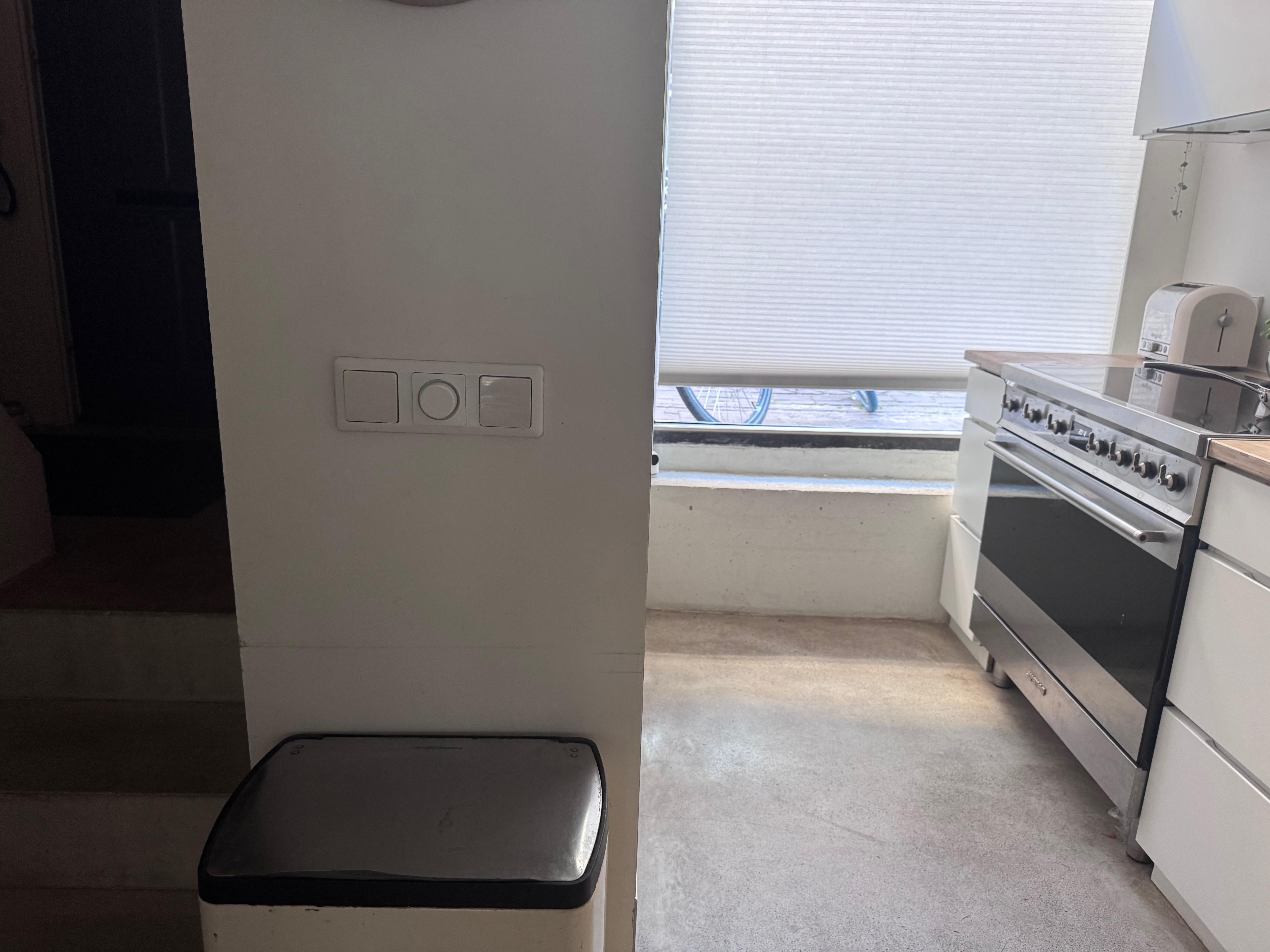 My bike, parked outside this window, would automatically unlock whenever I cooked.