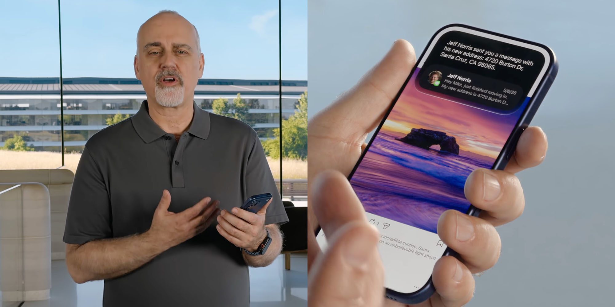 Скріншот однієї з демонстрацій Siri