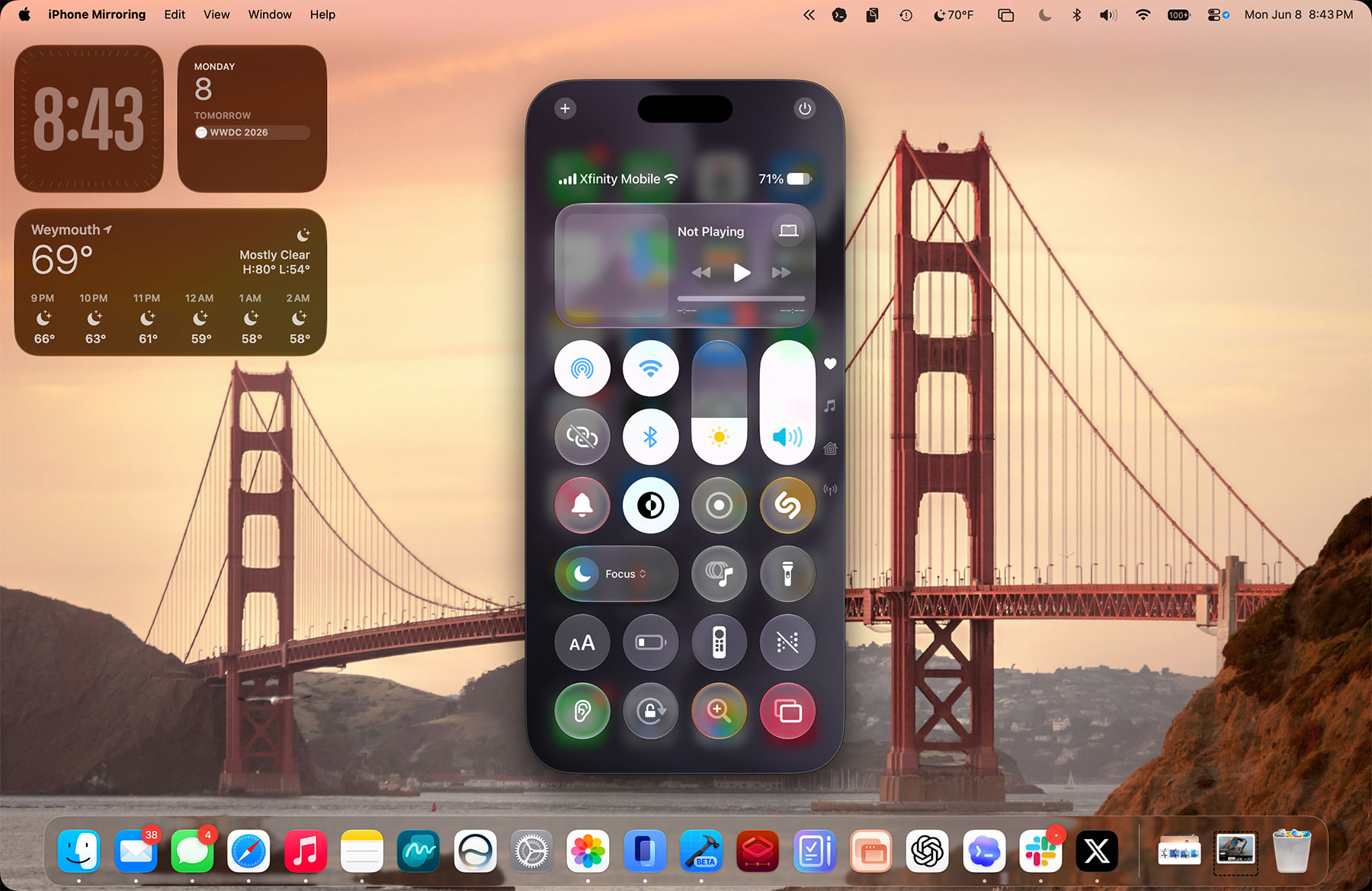 Контрольний центр iPhone