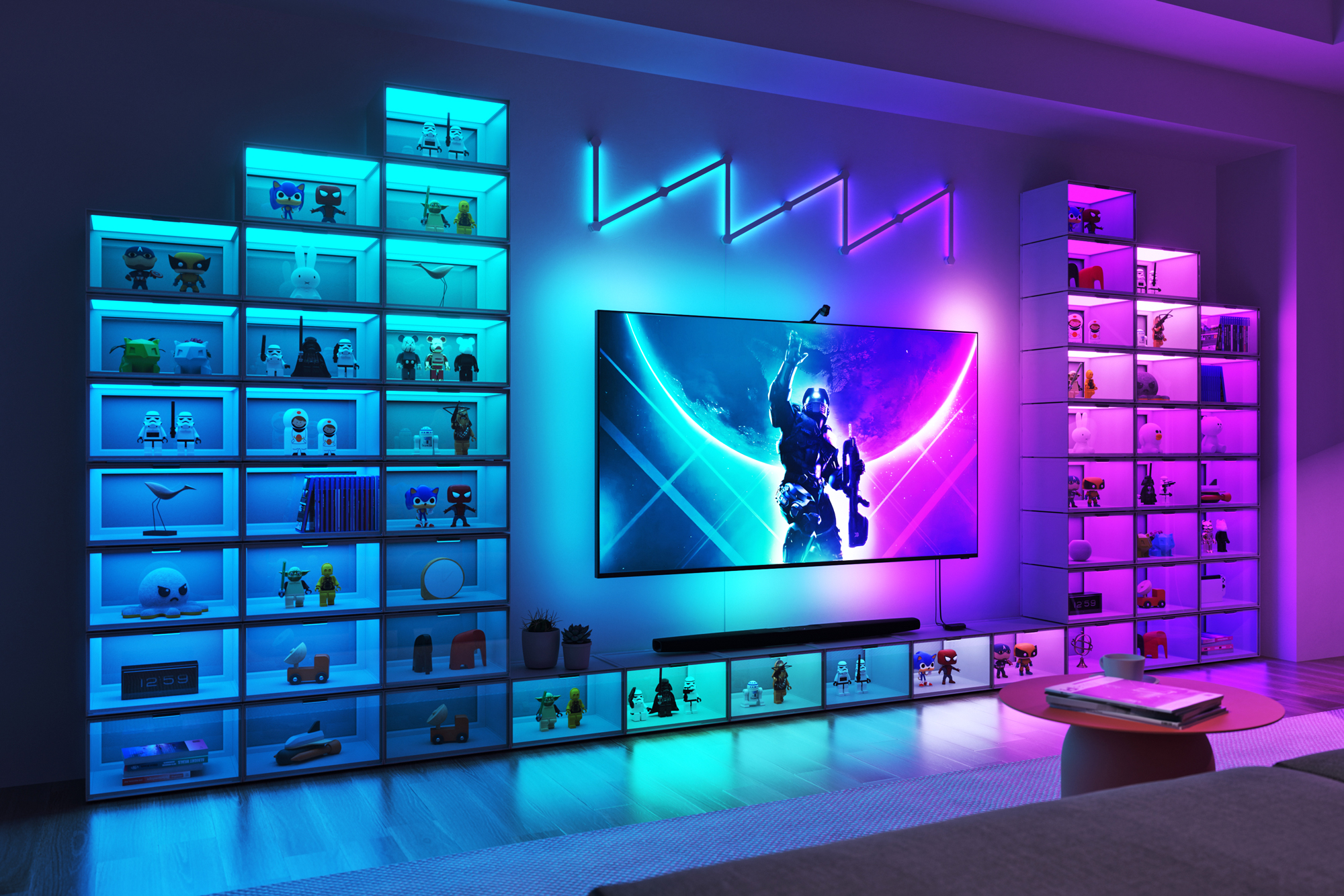 Nanoleaf's color-changing Expo Smart Display Cases