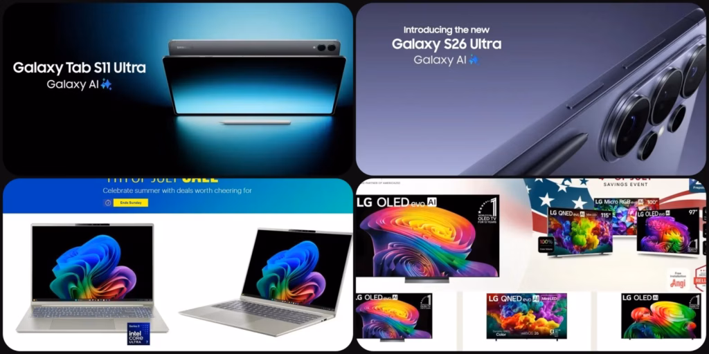 Знижки на Galaxy Tab S11 Ultra та OLED телевізори LG Знижки на Galaxy Tab S11 Ultra та OLED телевізори LG
