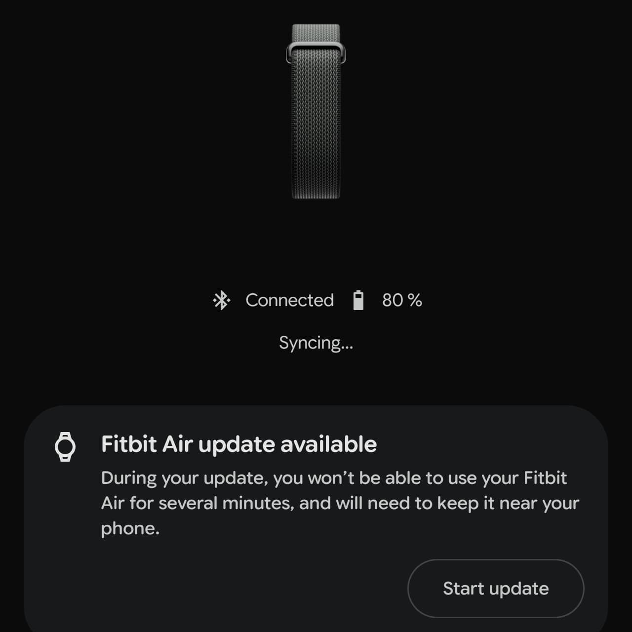 Fitbit Air оновлення 2