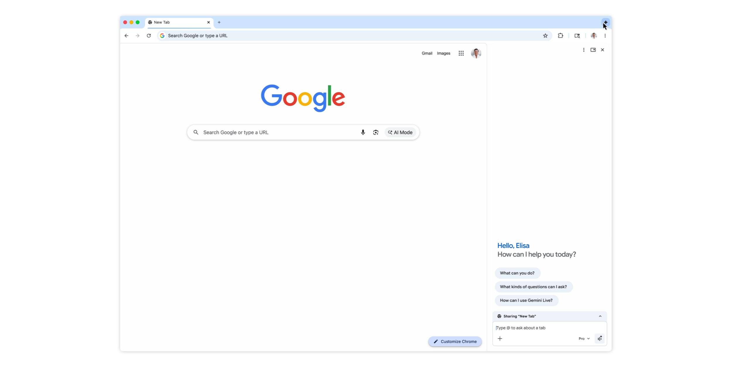 Gemini в Chrome