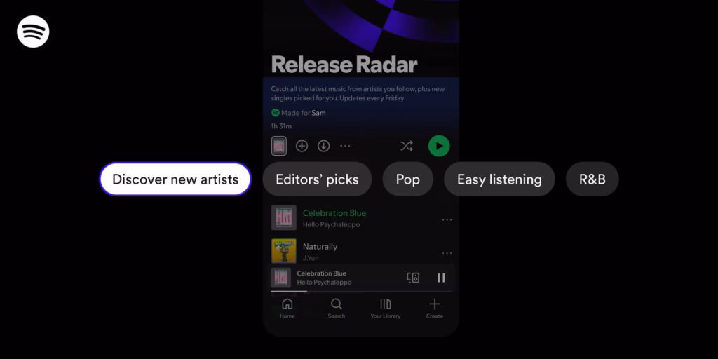 Spotify покращує Release Radar з новими фільтрами прослуховування Spotify покращує Release Radar з новими фільтрами прослуховування
