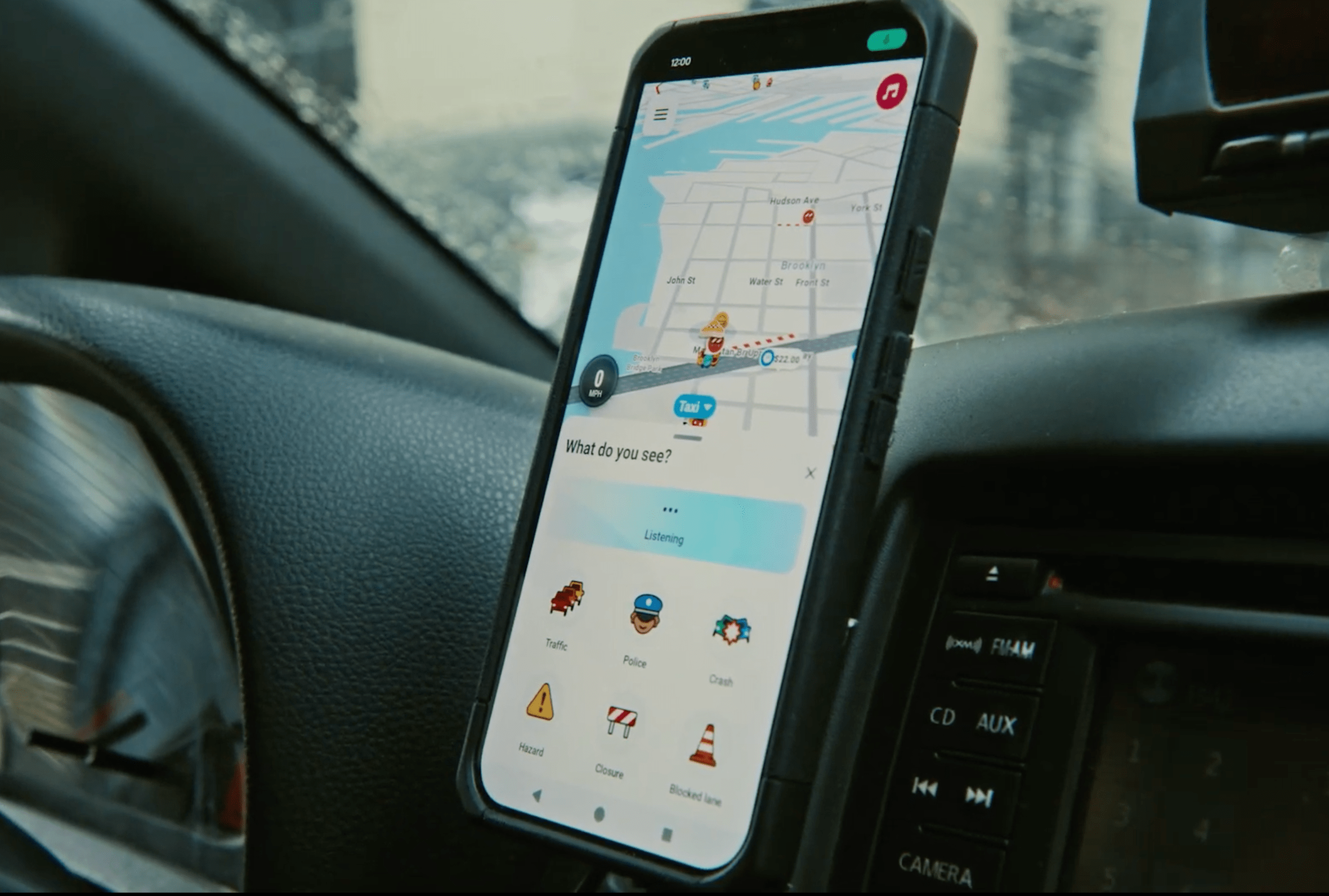 Функція звітування Waze